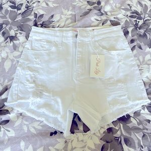 Brand New!! Never worn white Pink Lily shorts
